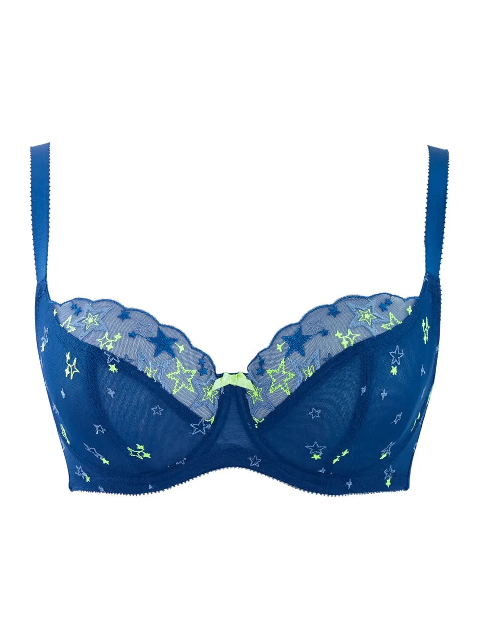 Blossom Balcony Bra In Celeste - Cleo by Panache