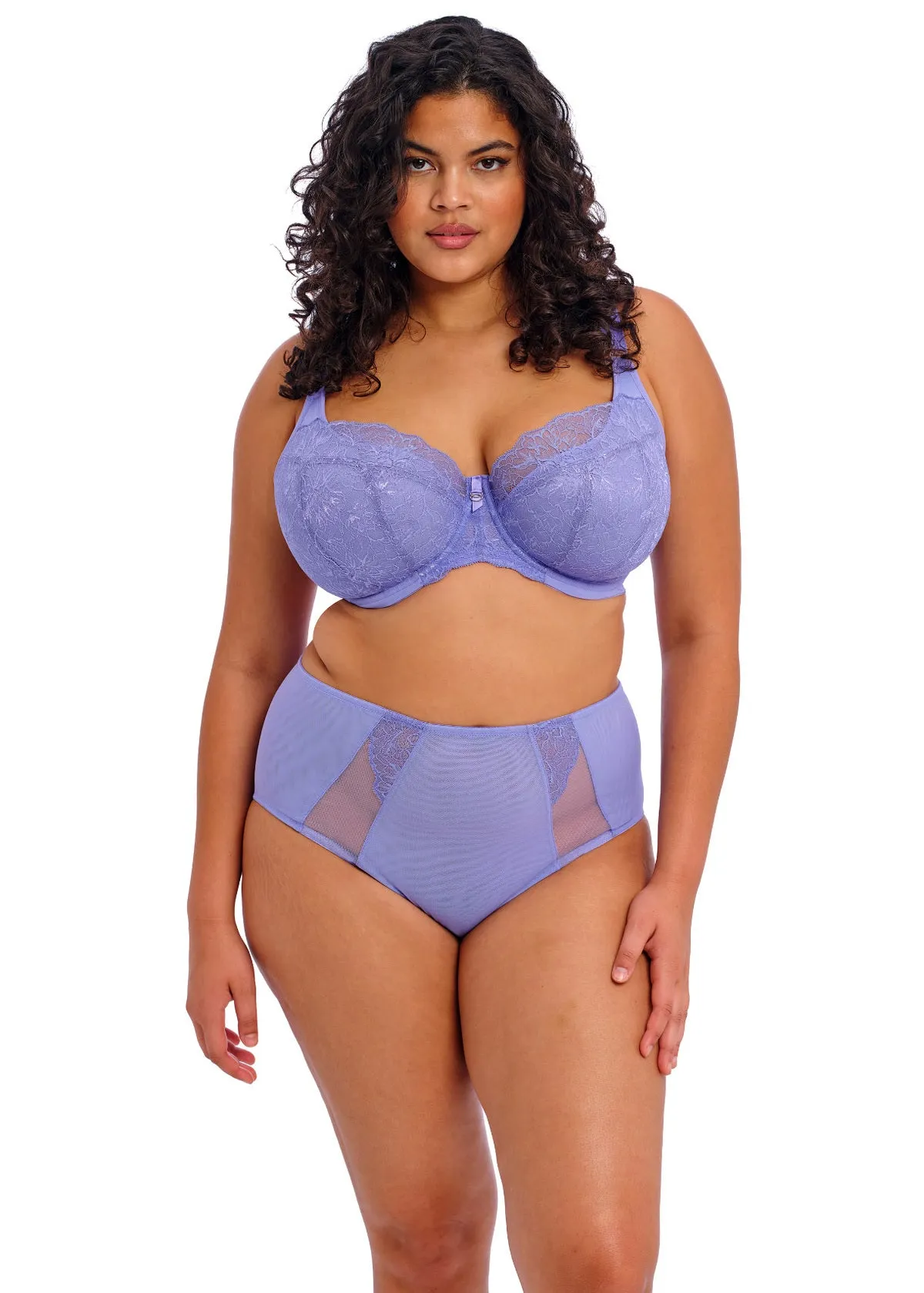 Brianna Underwired Padded Half Cup Bra In Jacaranda - Elomi