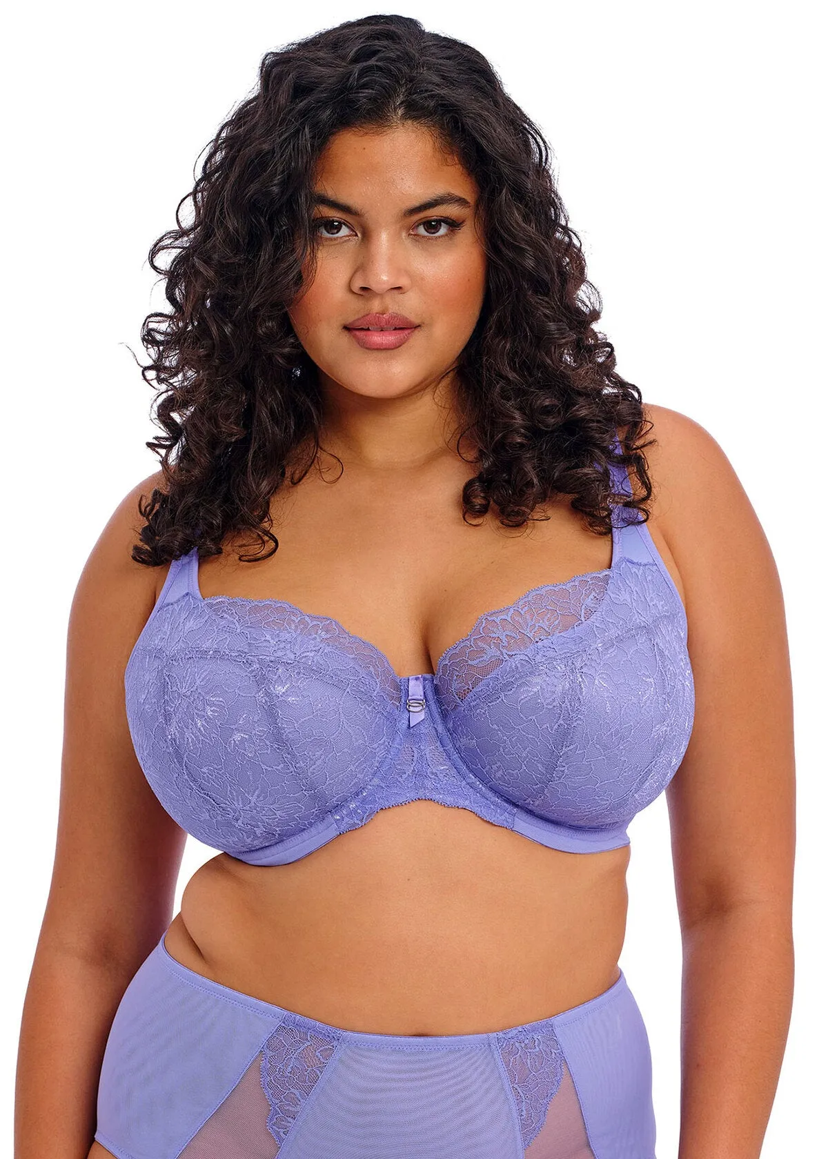 Brianna Underwired Padded Half Cup Bra In Jacaranda - Elomi