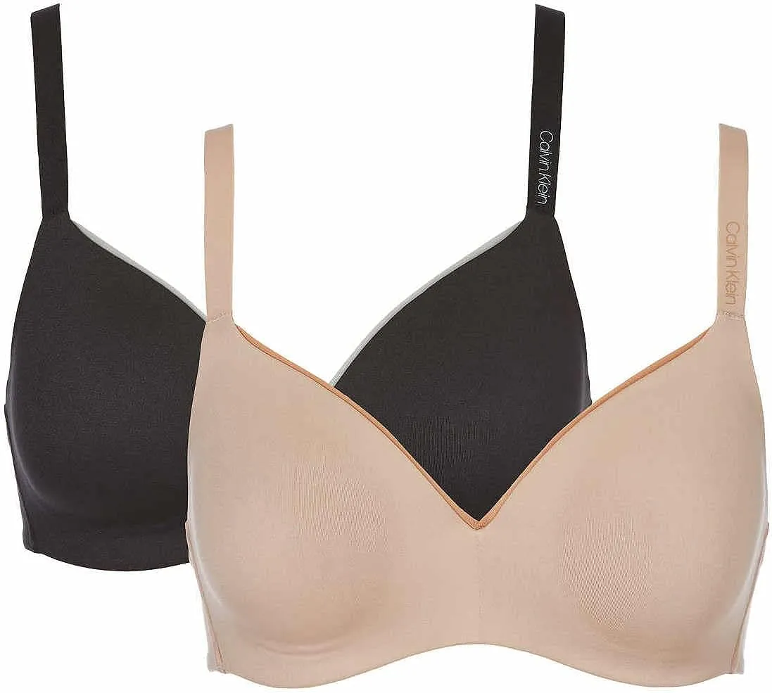 Calvin Klein 2-Pack Lightly Lined Wire free Bra