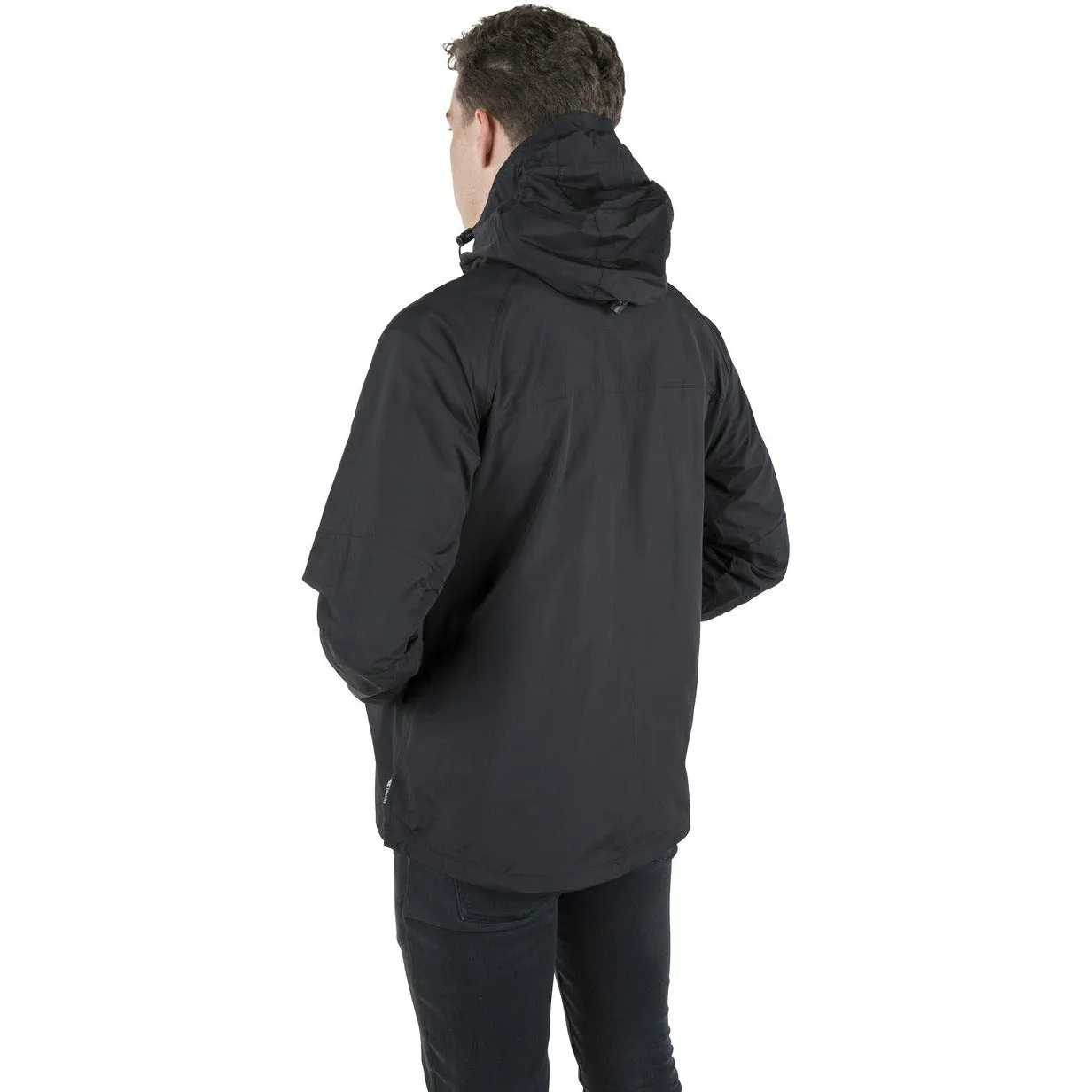 Corvo Mens Unpadded Waterproof Jacket in Black