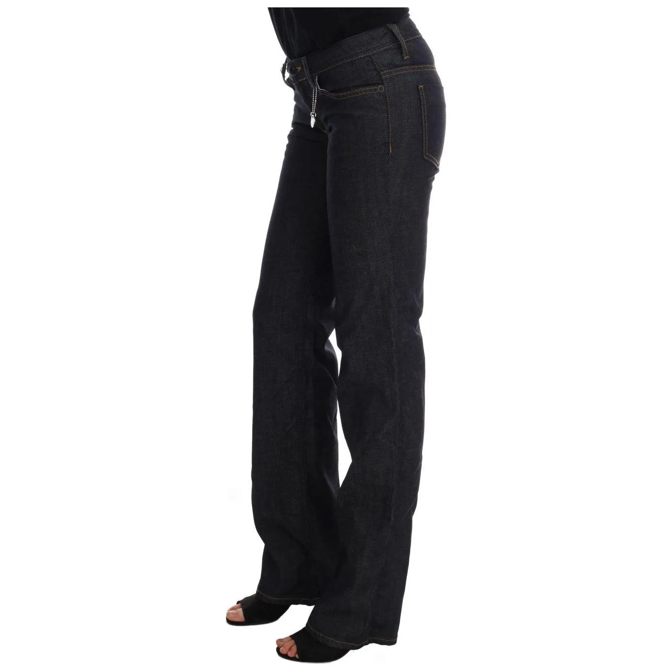 Costume National Chic Dark Blue Straight Fit Jeans