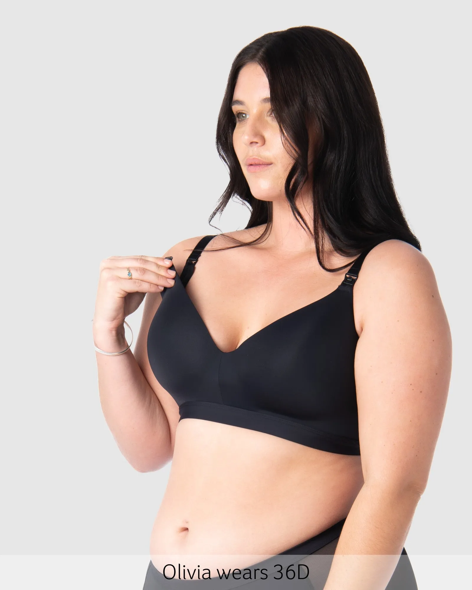 INFINITE BLACK T-SHIRT NURSING BRA - WIREFREE