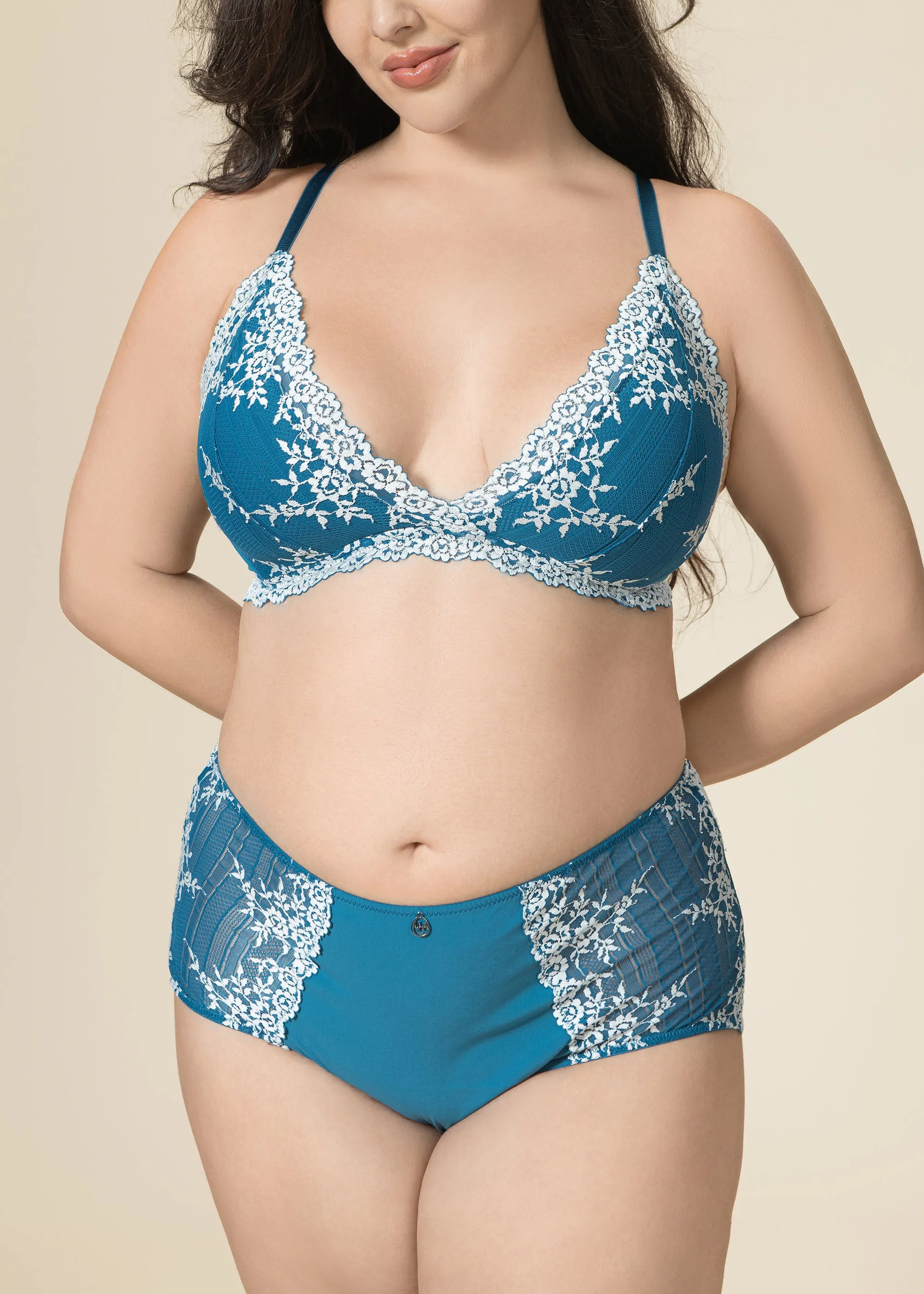 JASMINE Plus Lace High Waist Brief Panties