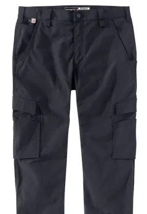 K-Carhartt, Flame Resistant  Carhartt Force® Relaxed Fit Ripstop Cargo Work Pant, 104786,  Navy