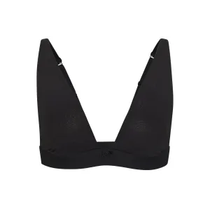 LACE POINTELLE PLUNGE BRALETTE | ONYX