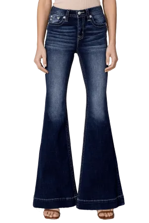 Miss Me Women's Versatile High Rise Flare Jeans