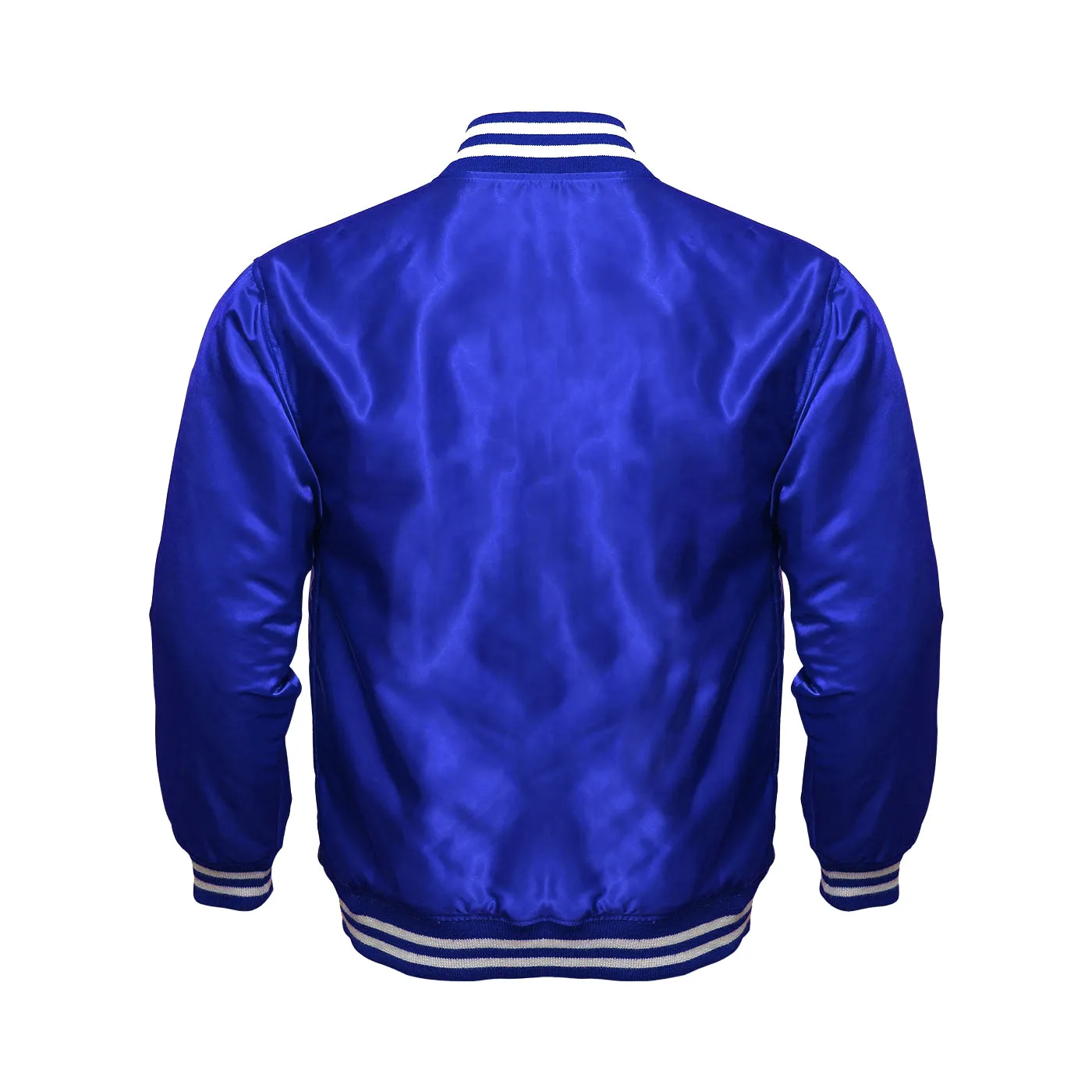 Women Satin Jacket Royal Blue